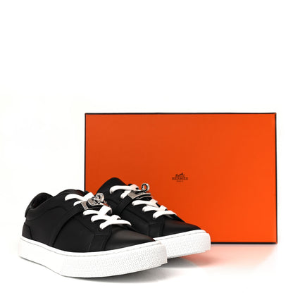 Hermes Calfskin Day Sneakers 36.5 Black 9 of 9
