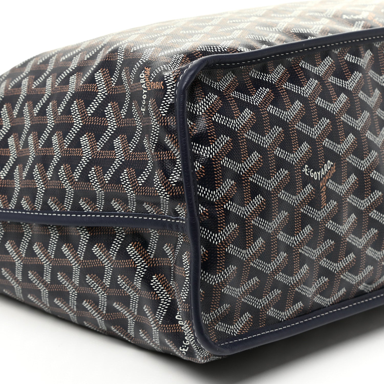 Goyard Goyardine Reversible Anjou PM Navy 9 of 15