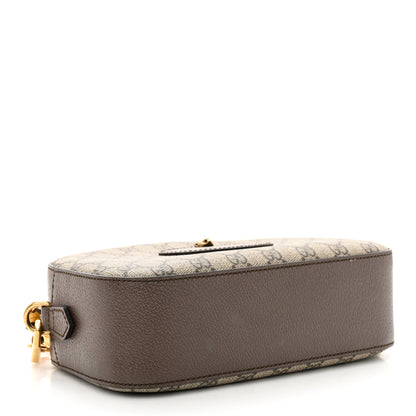 Gucci GG Supreme Monogram Web Neo Vintage Shoulder Bag Beige New Acero Crop 4 of 14