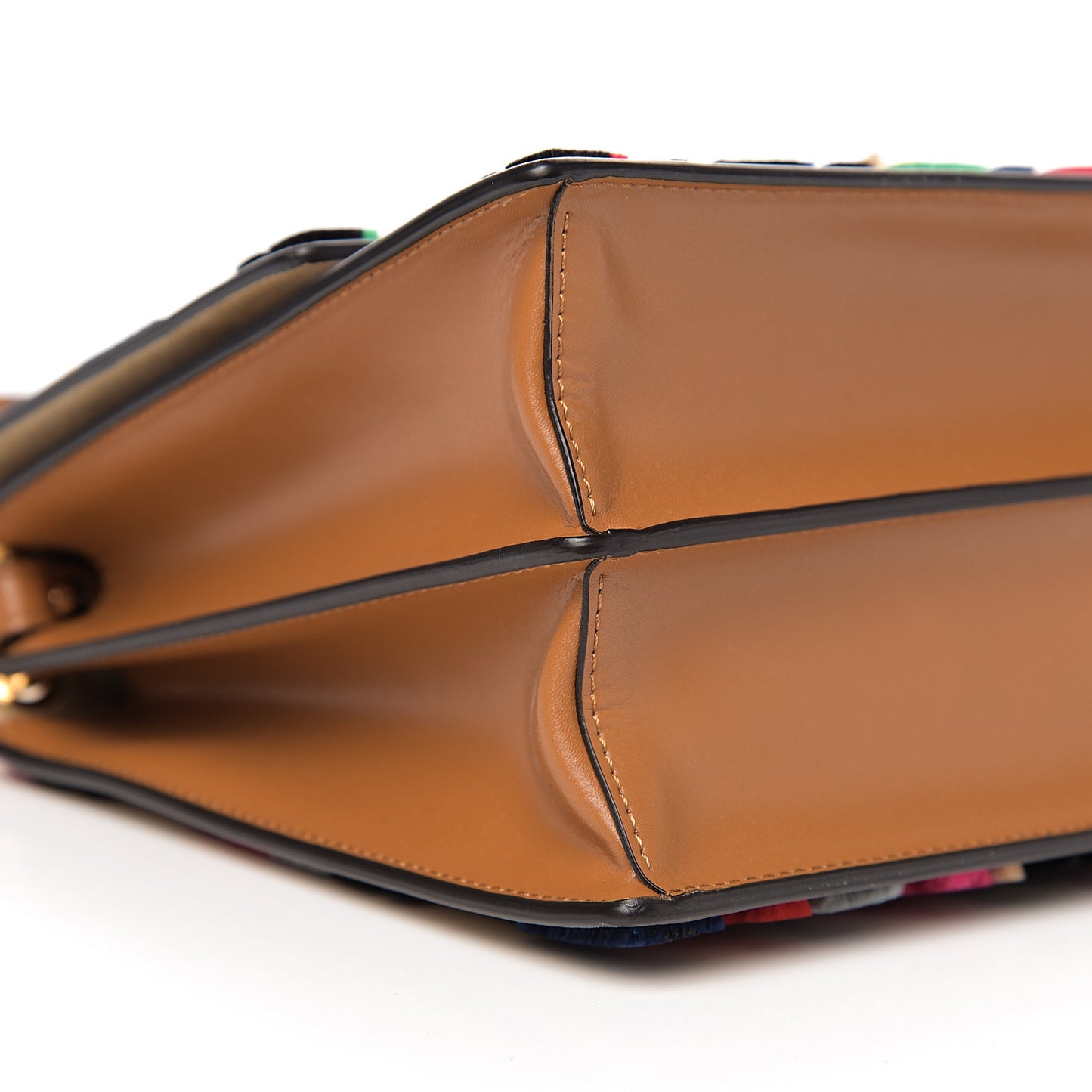 Vitello Liberty Velvet FF Multicolor Kan I Shoulder Bag Multicolor Cuoio