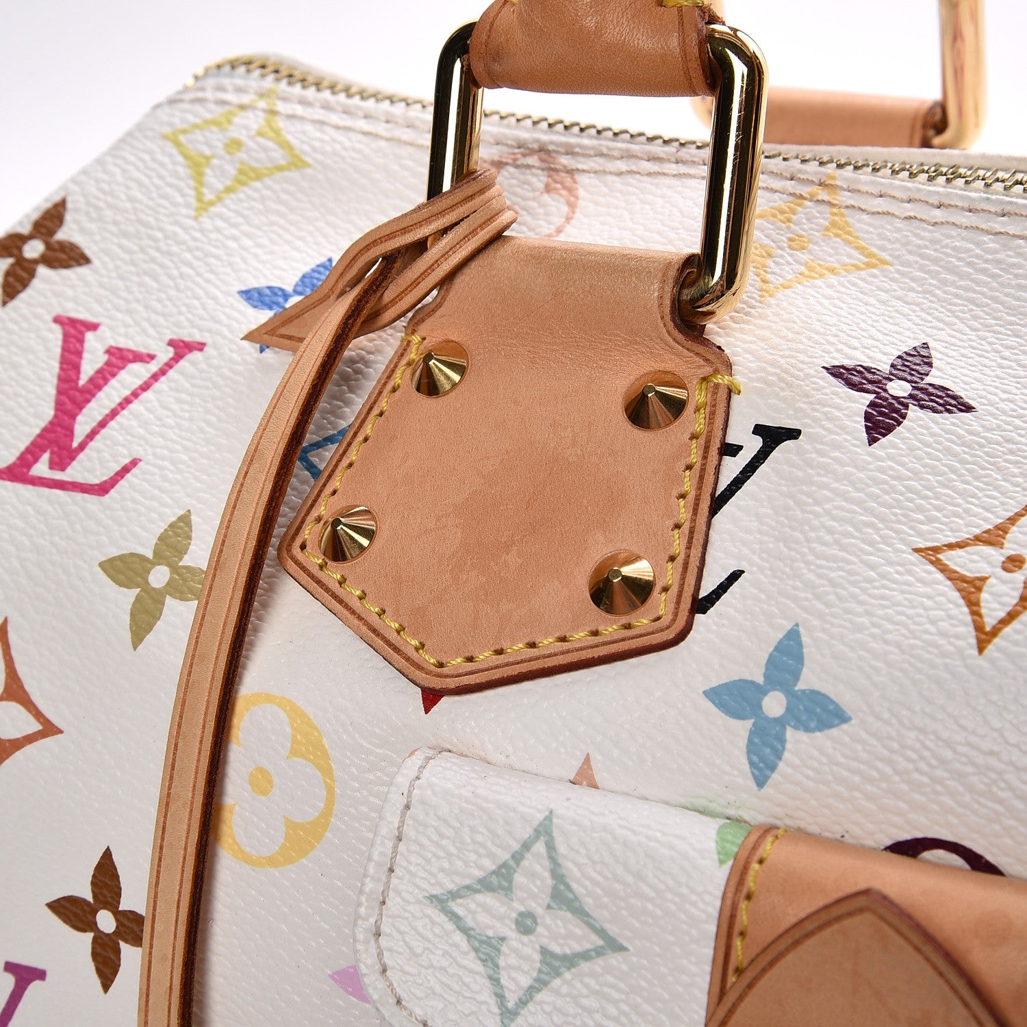 Louis Vuitton Monogram Multicolor Speedy 30 White 9 of 14