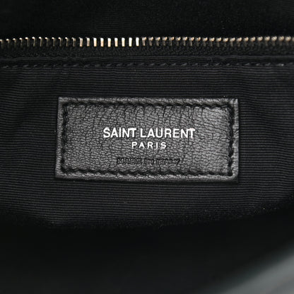 Saint Laurent Lambskin Quilted Toy Loulou Puffer Monogram Chain Satchel Storm 8 of 10