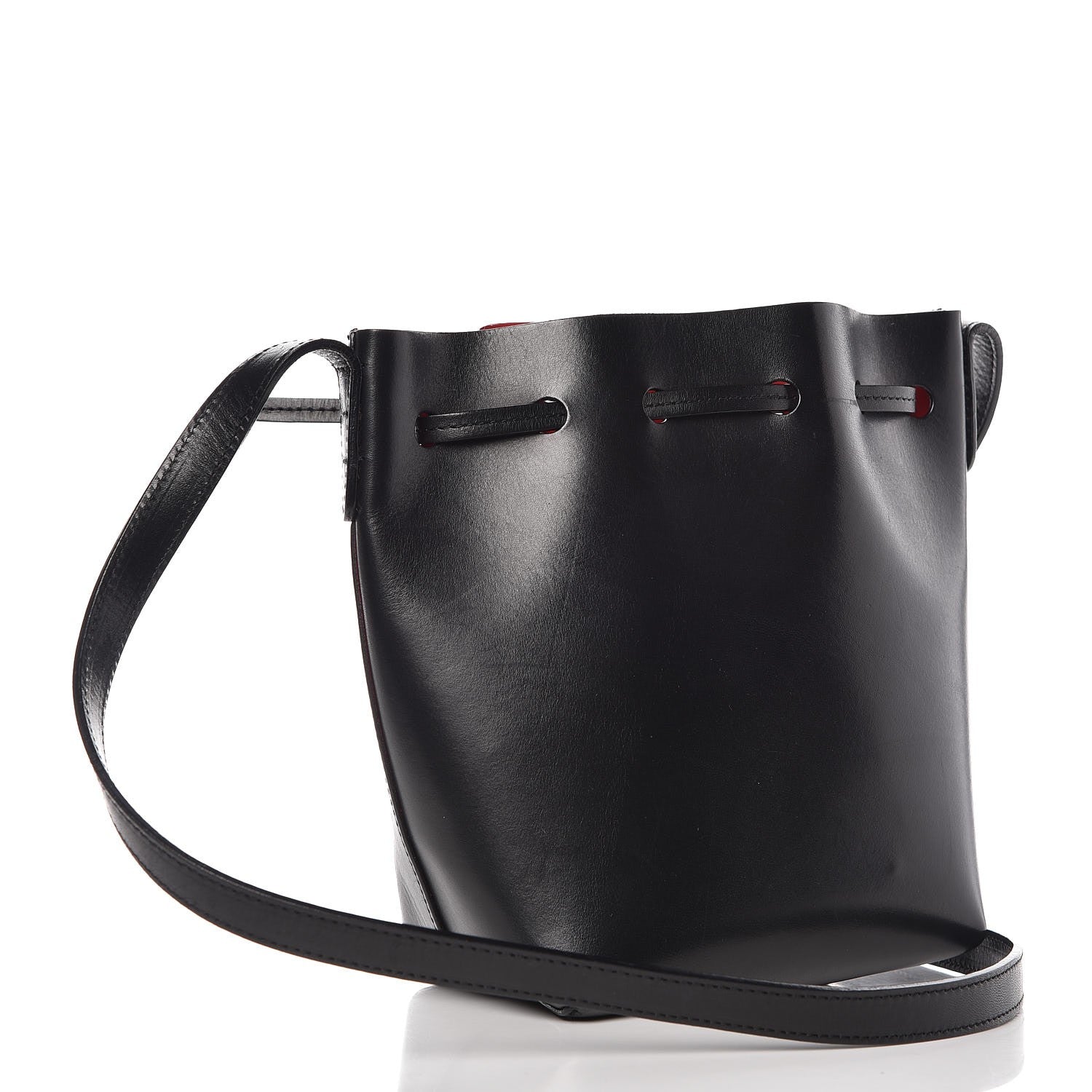 Mansur Gavriel Calfskin Mini Mini Bucket Bag Black Flamma 3 of 7