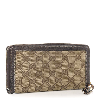 Gucci GG Supreme Monogram Zip Around Wallet Brown 3 of 8