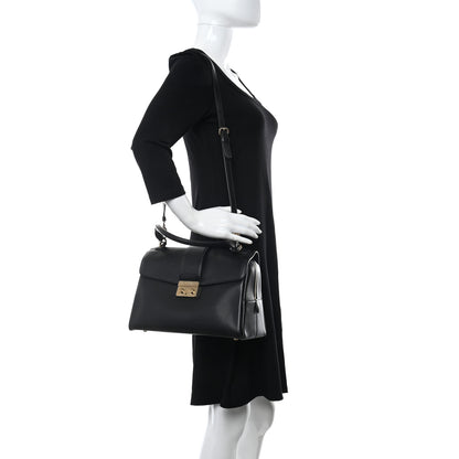 Christian Dior Calfskin Top Handle Flap Black 2 of 8