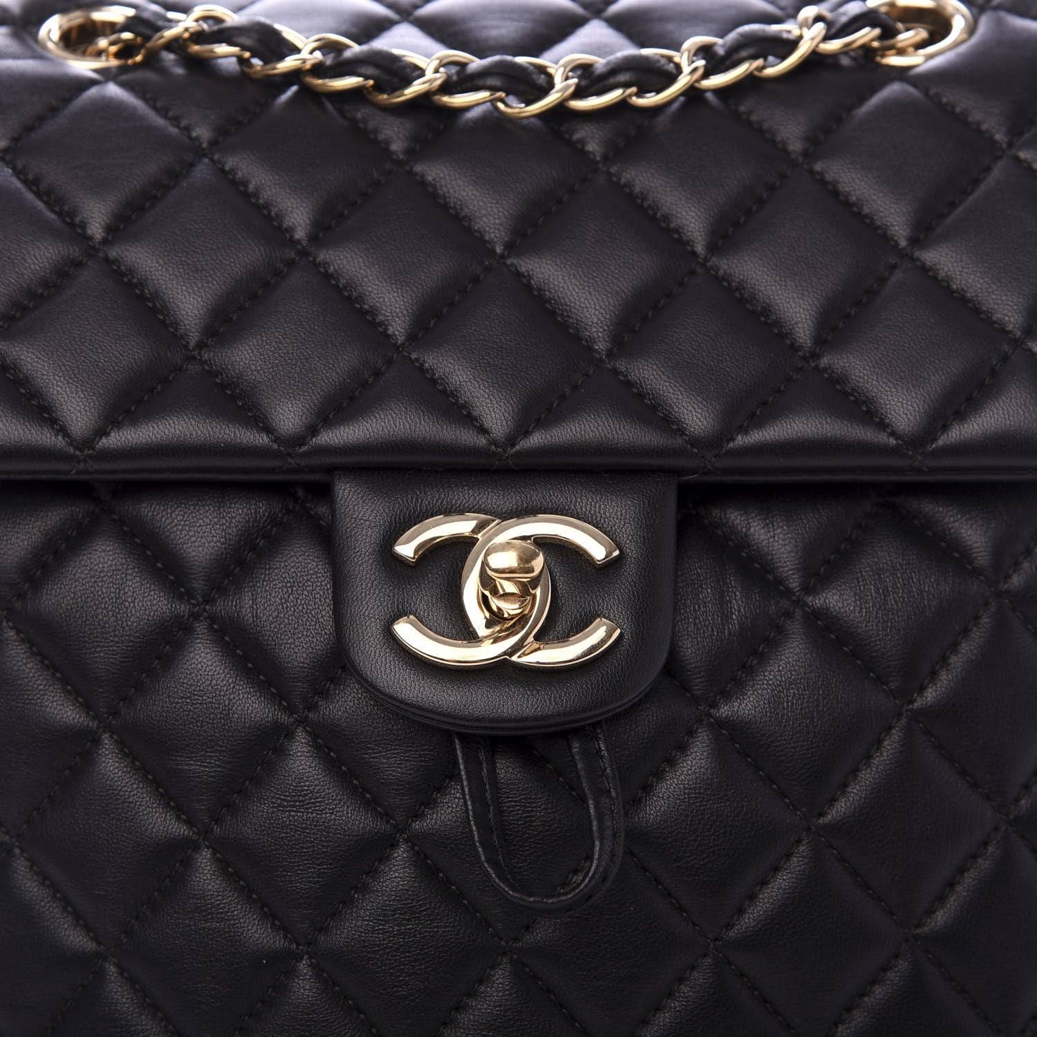 Chanel Lambskin Quilted Small Urban Spirit Backpack Black 9 of 9