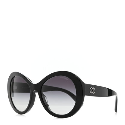 Chanel Oval CC Sunglasses 5372-A Black 1 of 9