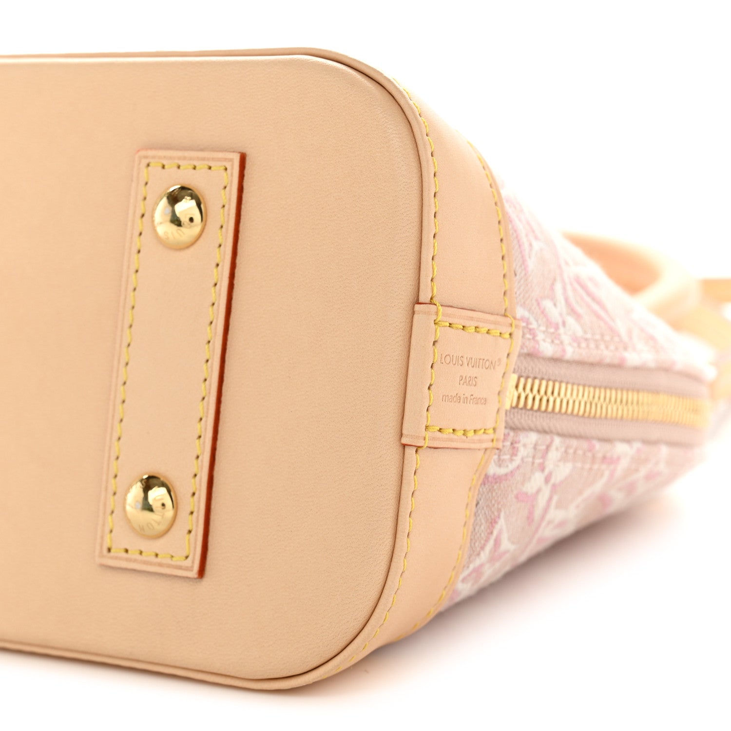 Louis Vuitton Monogram Embleme Jacquard Alma BB Rose Ruban 9 of 10