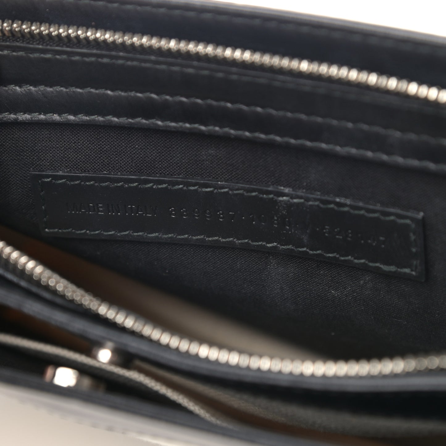 Cotton Canvas Pochette Crossbody Bag Black
