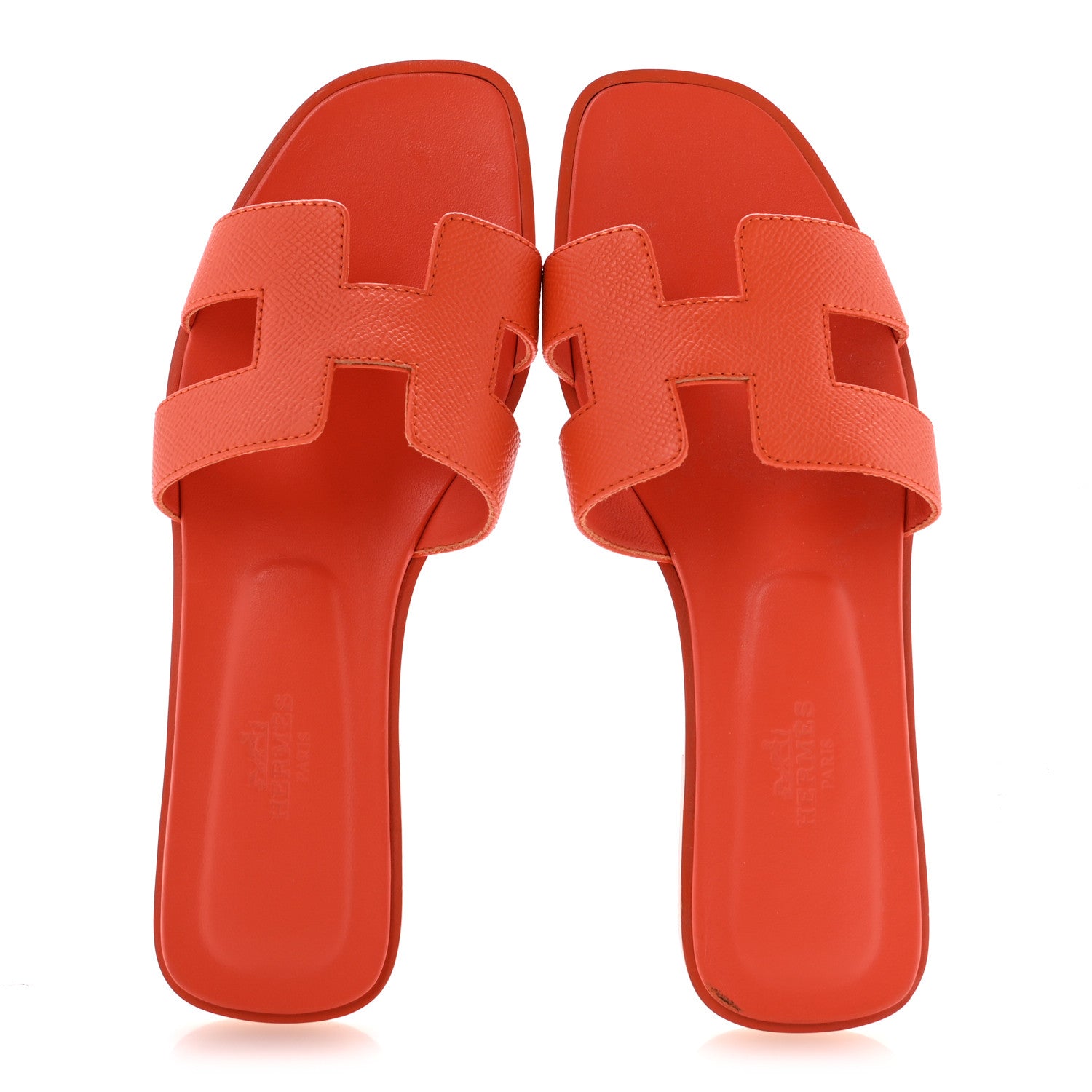 Hermes Epsom Oran Sandals 36 Orange Poppy 2 of 10