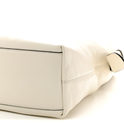 Gucci Calfskin Beatrix Horsebit Large Tote Bag Mystic White 10 of 10