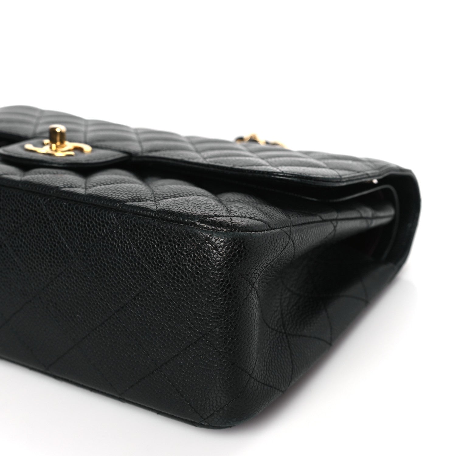 Chanel Caviar Quilted Jumbo Double Flap Black 9 of 12