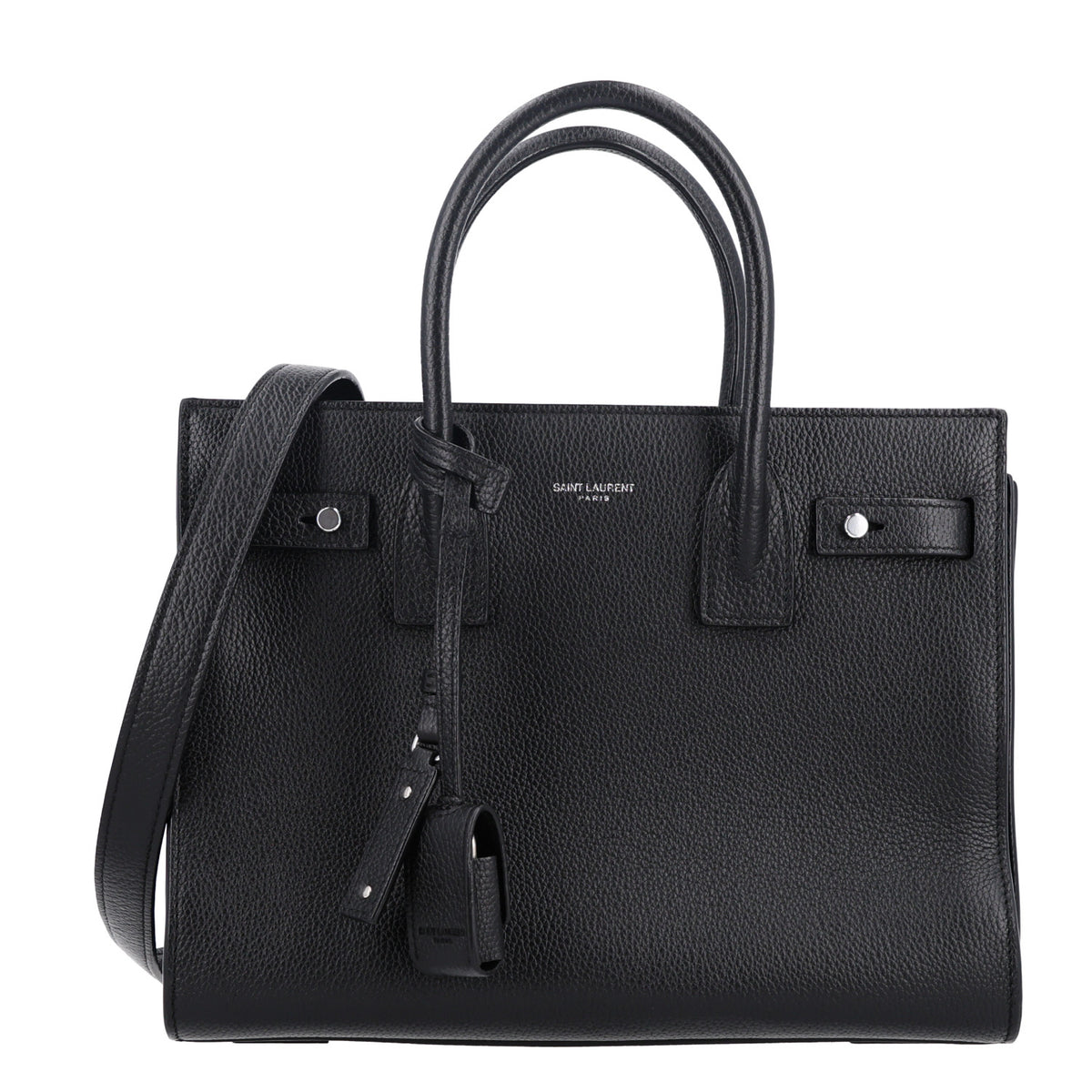 Saint Laurent Grained Calfskin Baby Sac De Jour Souple Black 1 of 10