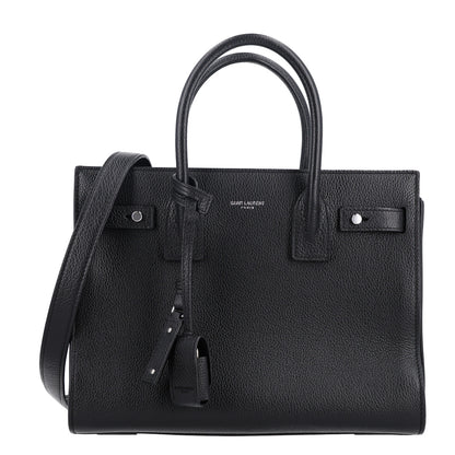 Saint Laurent Grained Calfskin Baby Sac De Jour Souple Black 1 of 10