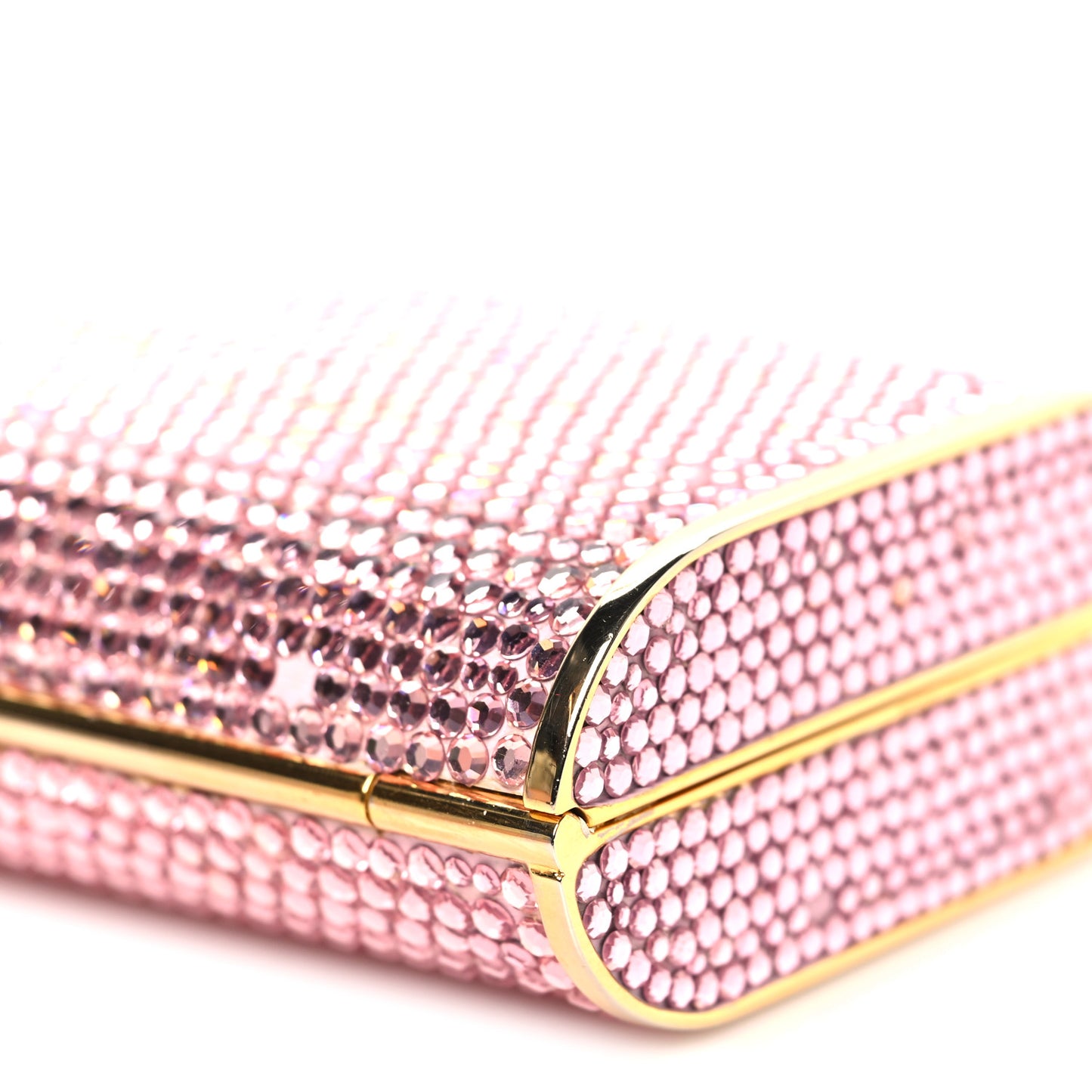 Swarovski Crystal Minaudiere Clutch Pink