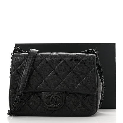 Chanel Caviar Quilted Incognito Mini Square Flap Black 11 of 11