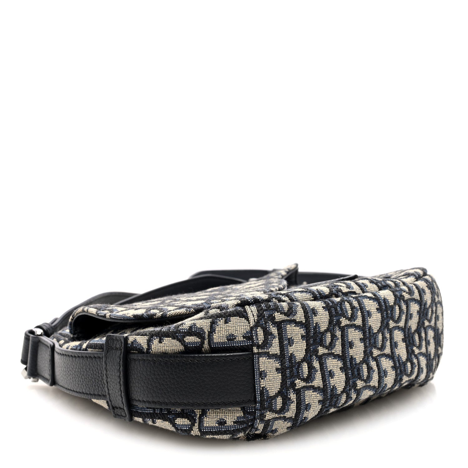 Christian Dior Oblique Mini Soft Saddle Bag Beige Black 4 of 8