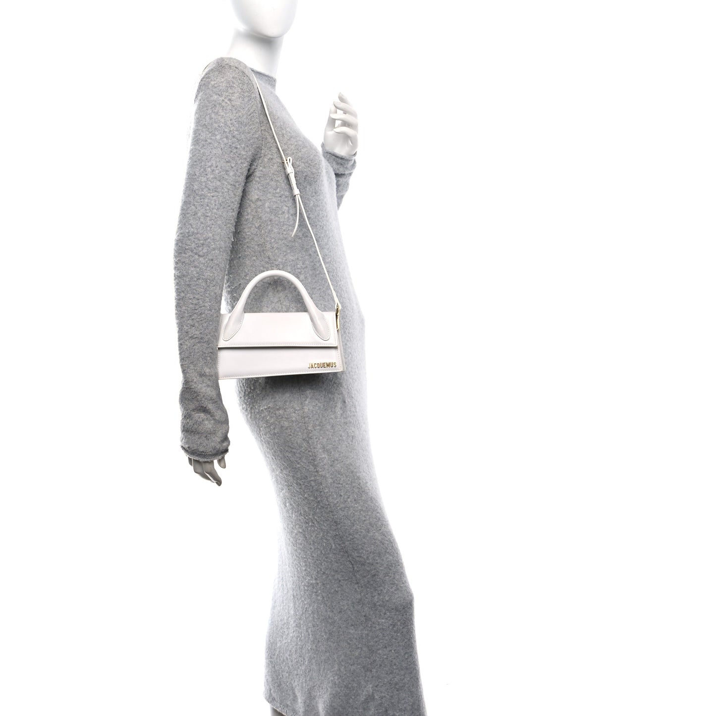 Smooth Calfskin Le Chiquito Long White