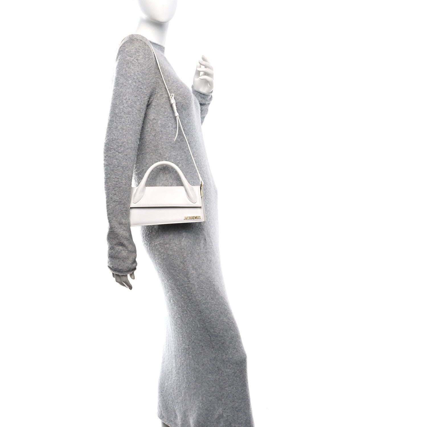 Jacquemus Smooth Calfskin Le Chiquito Long White 2 of 11