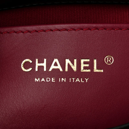 Chanel Shiny Calfskin Quilted Suede Goatskin Mini Messenger Black 6 of 10