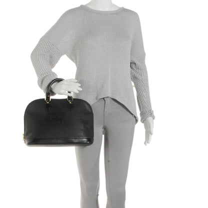 Louis Vuitton Epi Alma PM Black 2 of 7