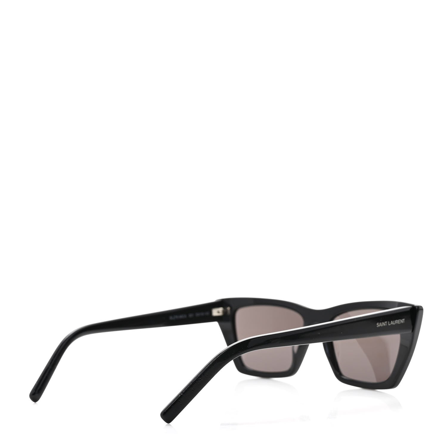 Saint Laurent Acetate Mica Cat Eye Sunglasses SL 276 Black 4 of 8