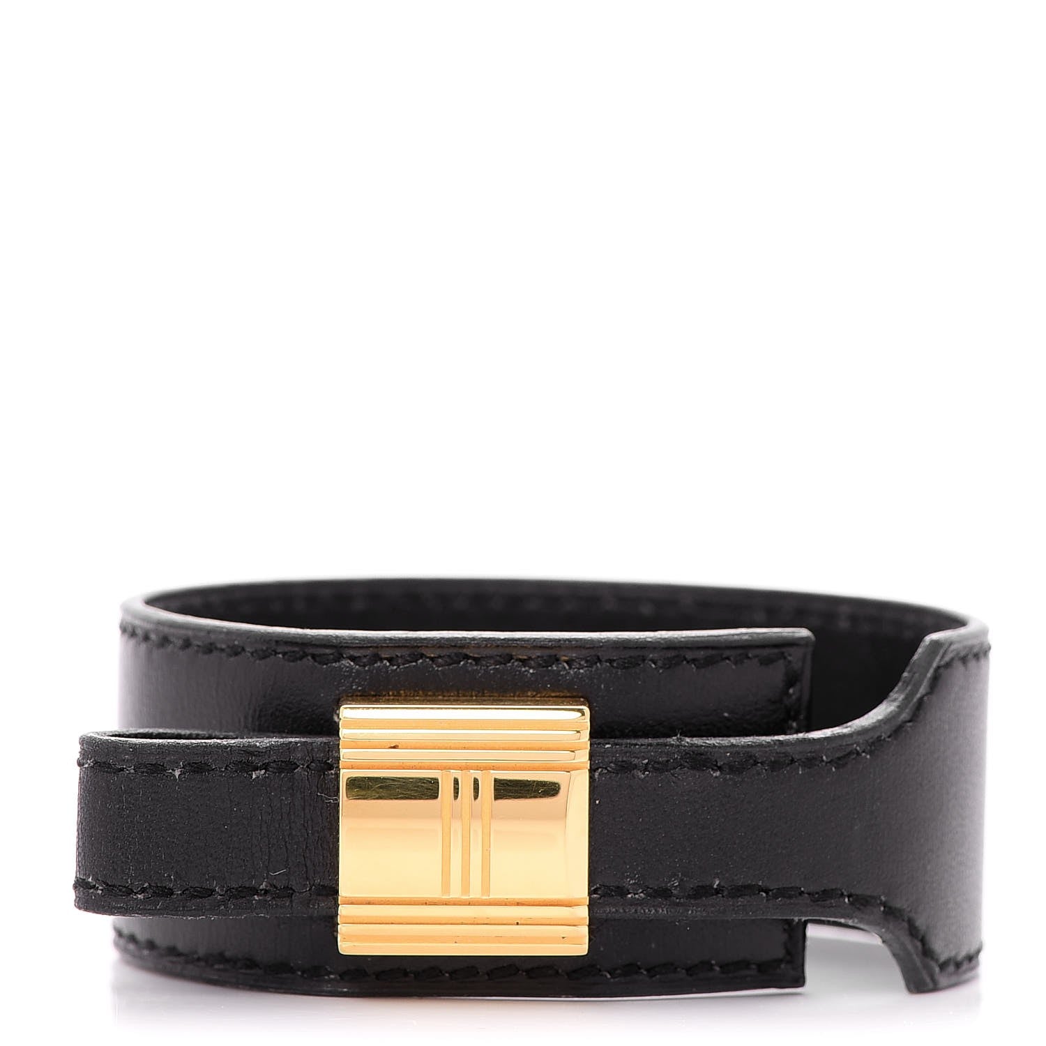 Hermes Box Kelly Cadena Bracelet M Black 1 of 7