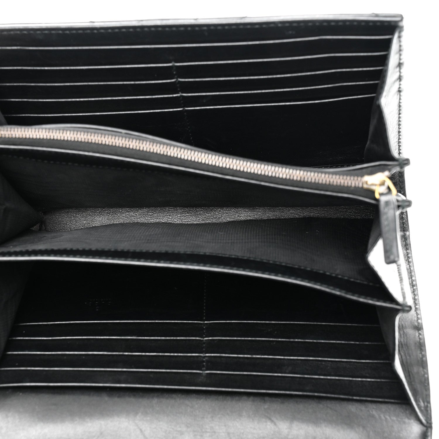 Gucci Calfskin Matelasse GG Marmont Chain Wallet Black 5 of 10