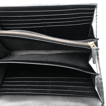 Gucci Calfskin Matelasse GG Marmont Chain Wallet Black 5 of 10