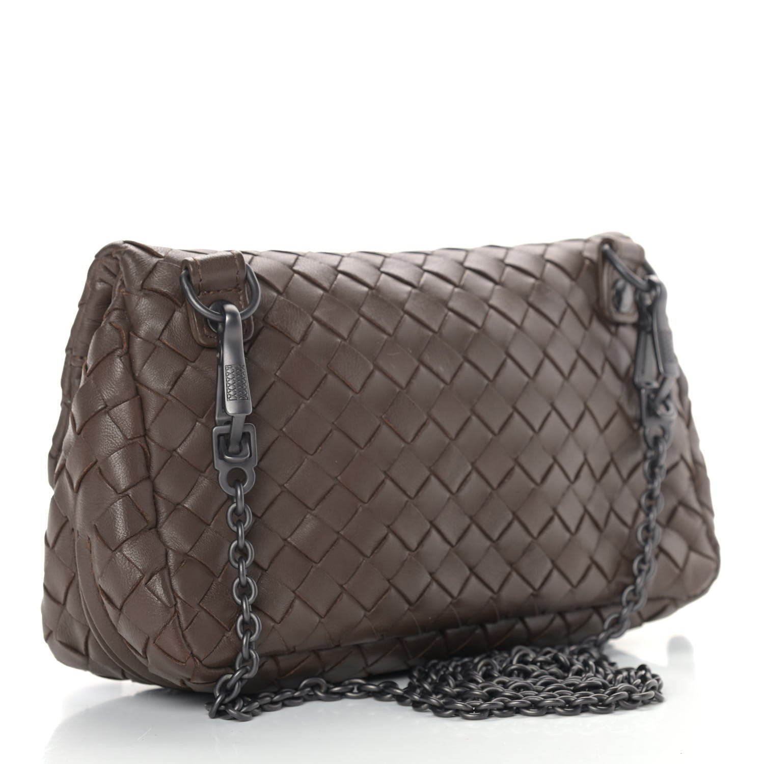 Bottega Veneta Nappa Intrecciato Mini Messenger Bag Espresso 3 of 13