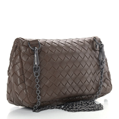 Bottega Veneta Nappa Intrecciato Mini Messenger Bag Espresso 3 of 13