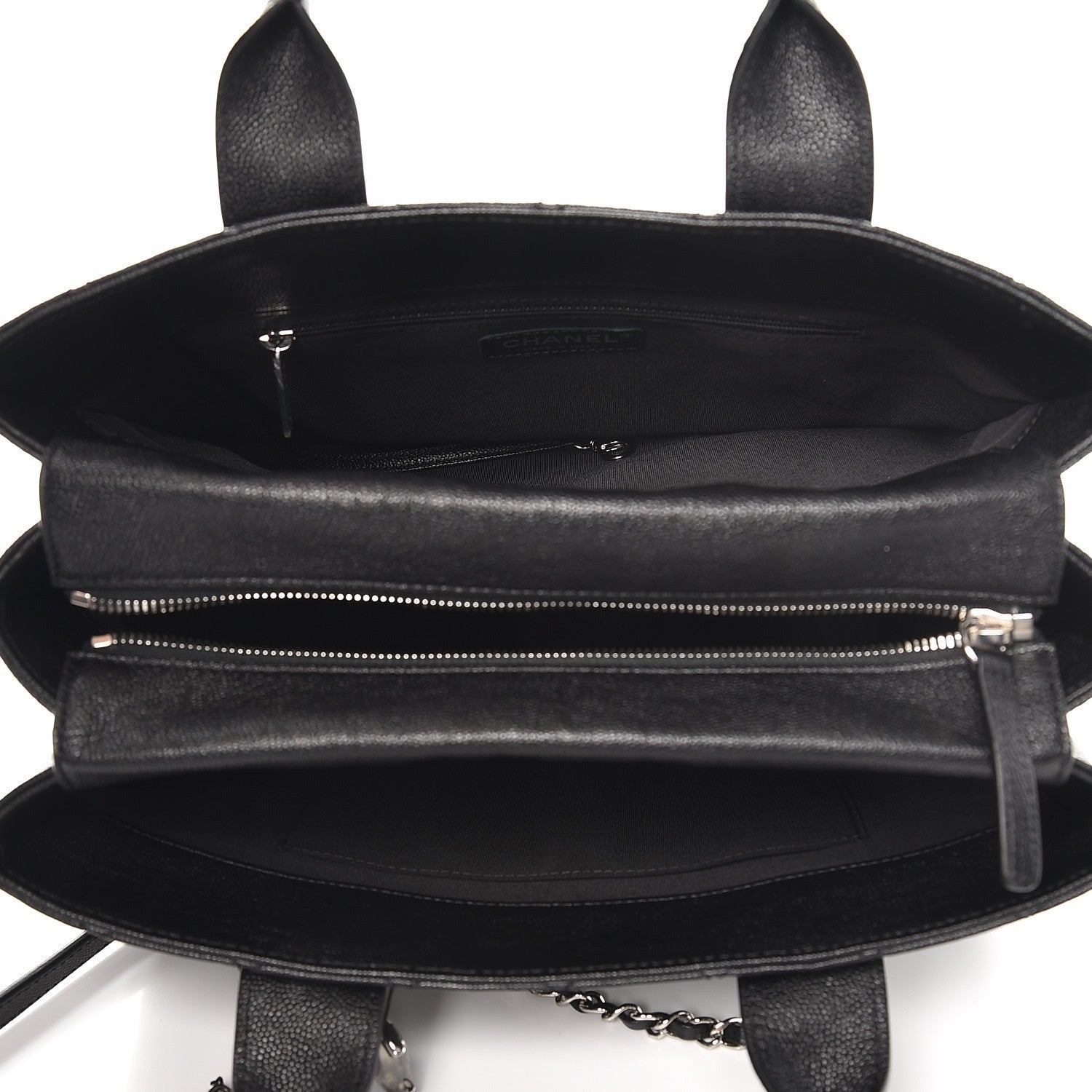 Chanel Caviar Quilted Urban Companion Top Handle Shopping Tote Black 5 of 7