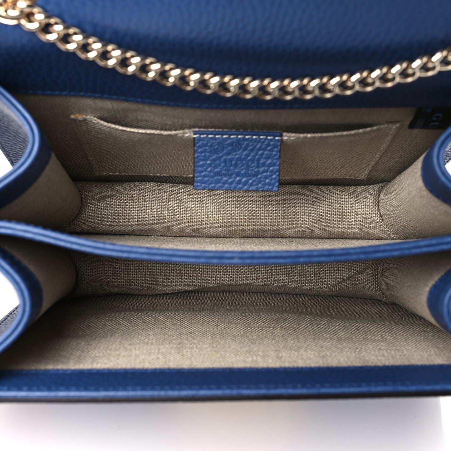 Dollar Calfskin Small Interlocking G Shoulder Bag Caspian