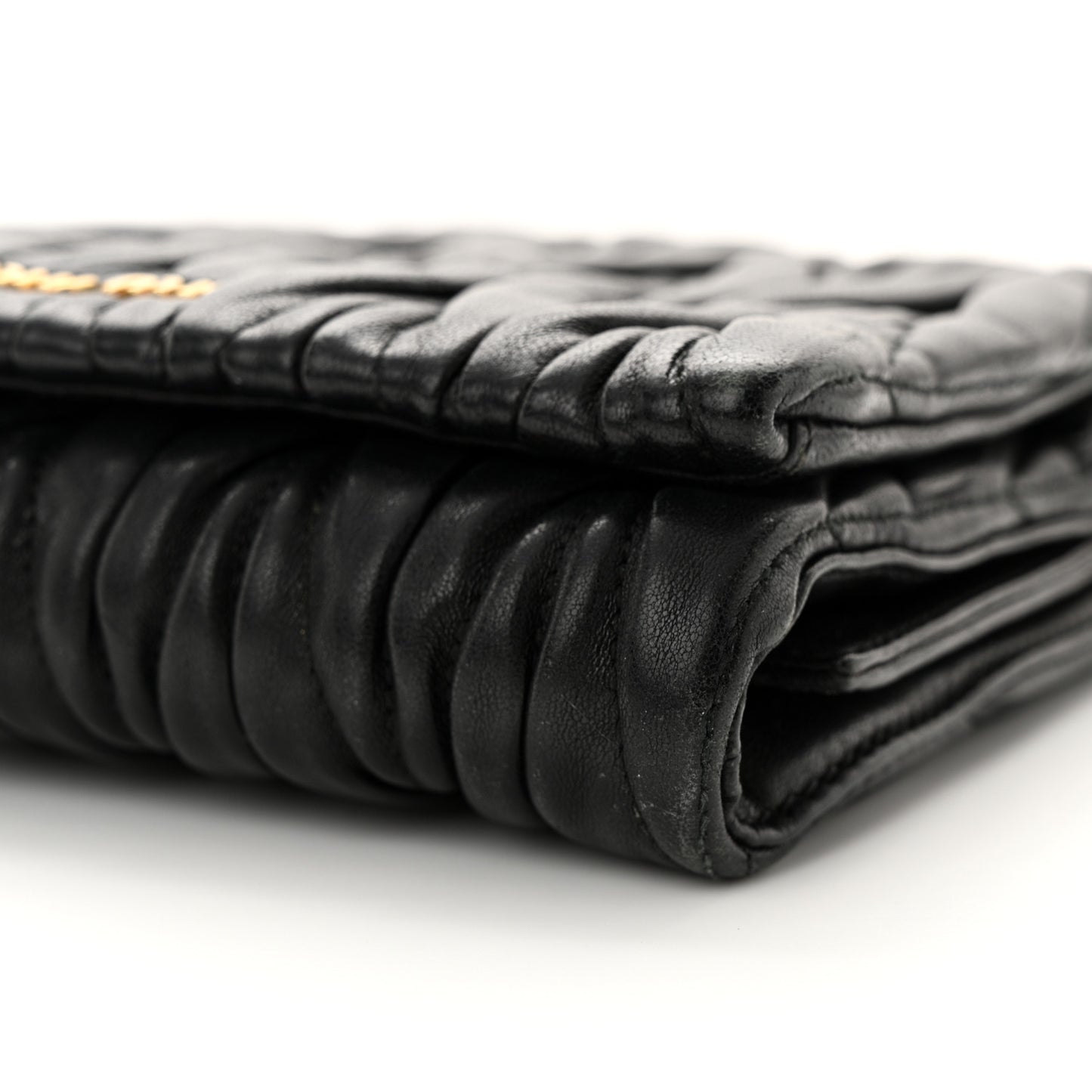 Nappa Matelasse Chain Crossbody Black