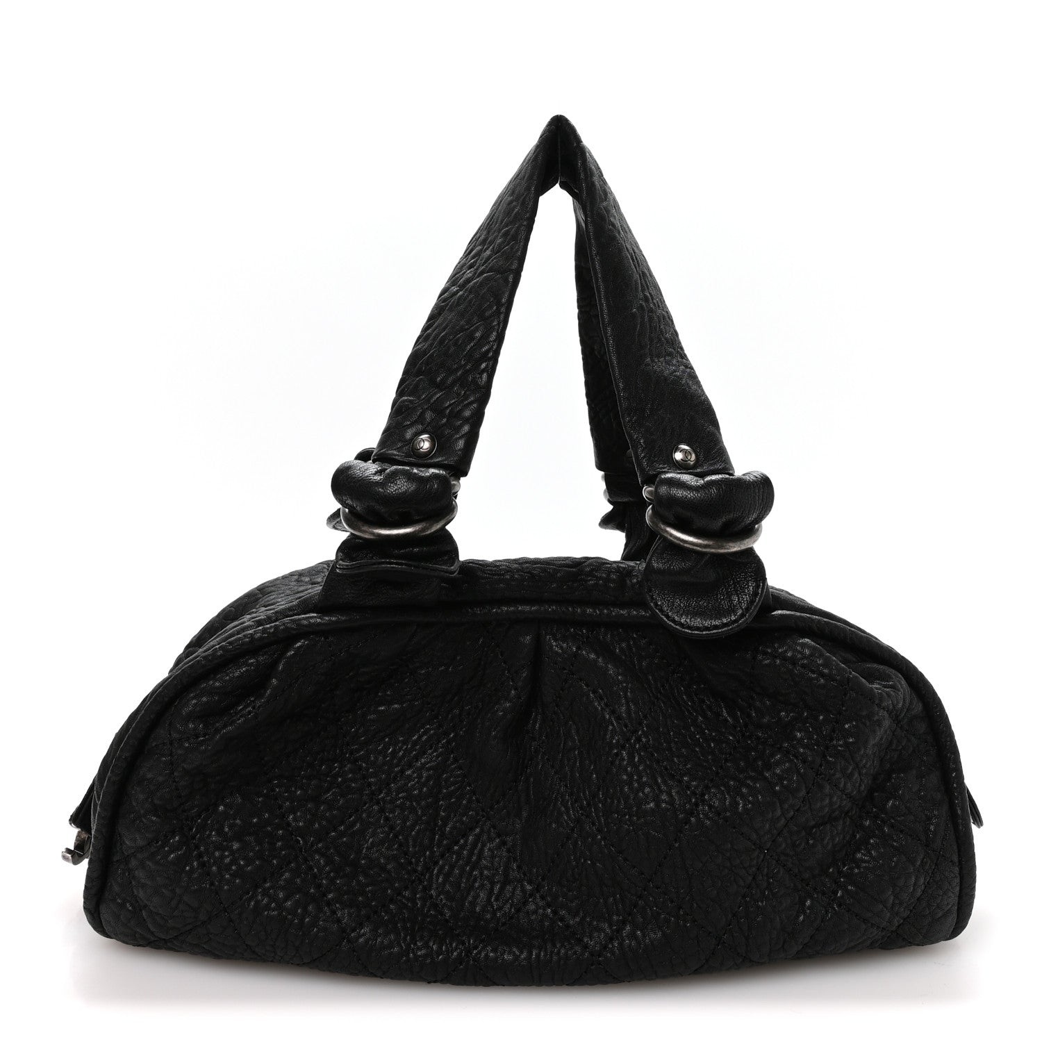 Chanel Distressed Lambskin Le Marais Bowler Black 1 of 11