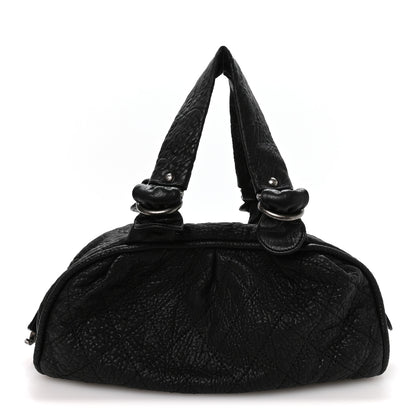 Chanel Distressed Lambskin Le Marais Bowler Black 1 of 11