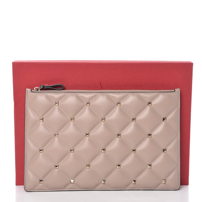 Valentino Garavani Nappa Candystud Zip Pouch Poudre 8 of 8