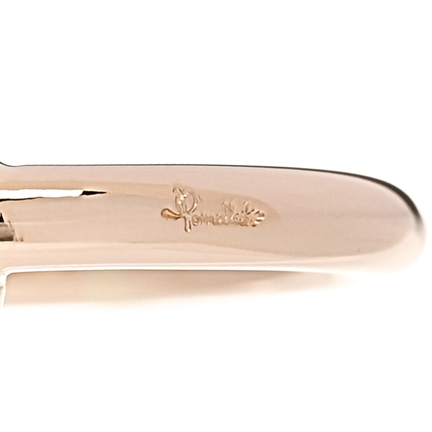 Pomellato 18K Rose Gold White Topaz Nudo Ring 49 4.75 6 of 9