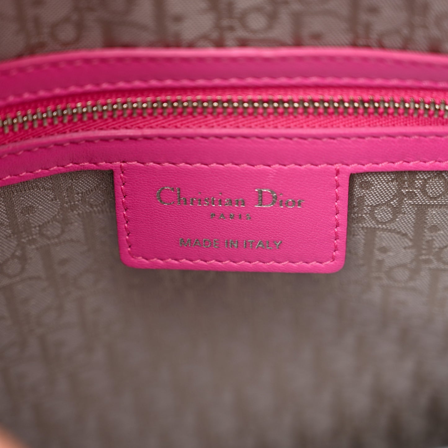 Lambskin Cannage Large Lady Dior Rose Sorbet