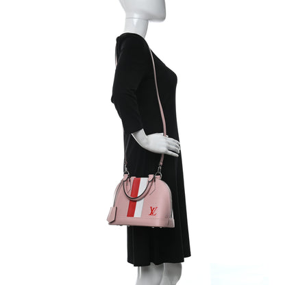 Louis Vuitton Epi Stripe Alma BB Rose Ballerine 2 of 11