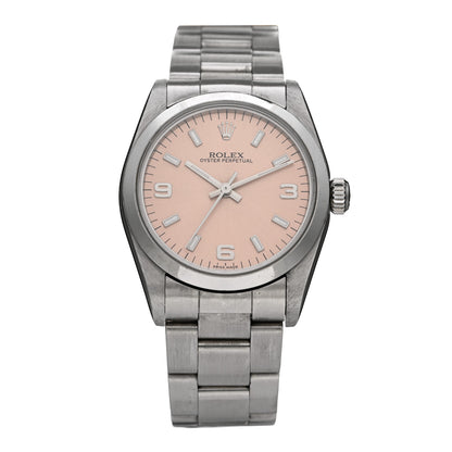 Rolex Stainless Steel 31mm Oyster Perpetual Watch Pink 77080 1 of 4