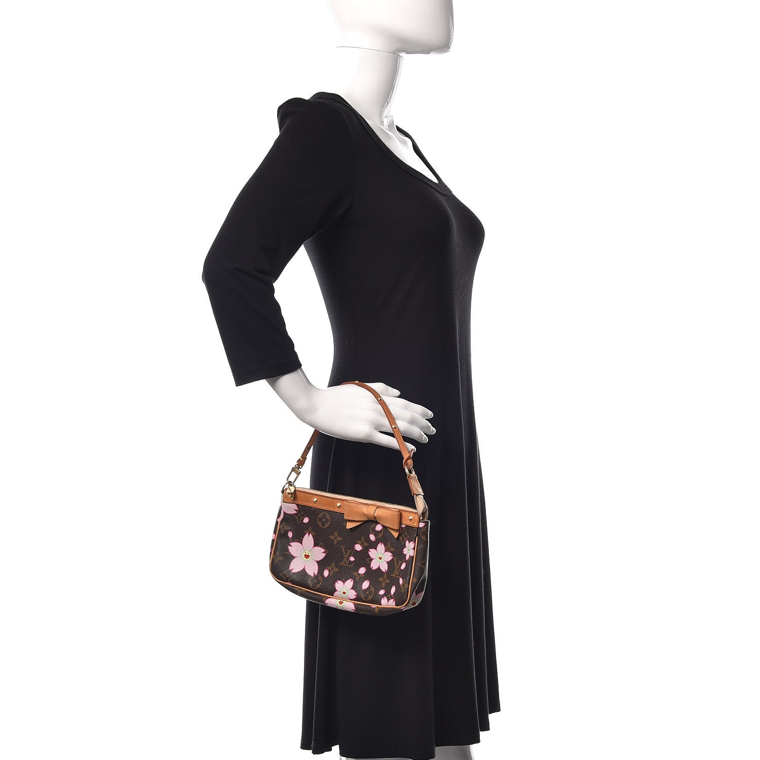 Louis Vuitton Monogram Cherry Blossom Pochette Accessories Brown 2 of 9