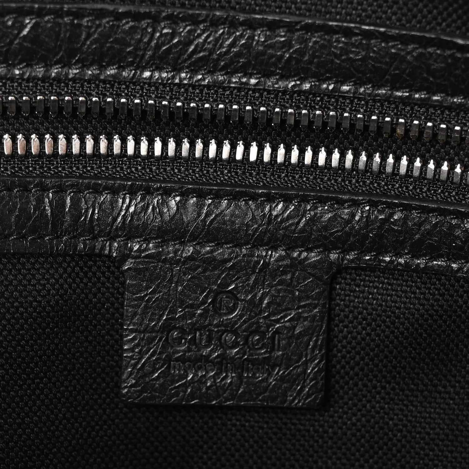 Gucci Fluffy Calfskin Morpheus Weekender Duffle Black 6 of 10