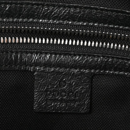Gucci Fluffy Calfskin Morpheus Weekender Duffle Black 6 of 10