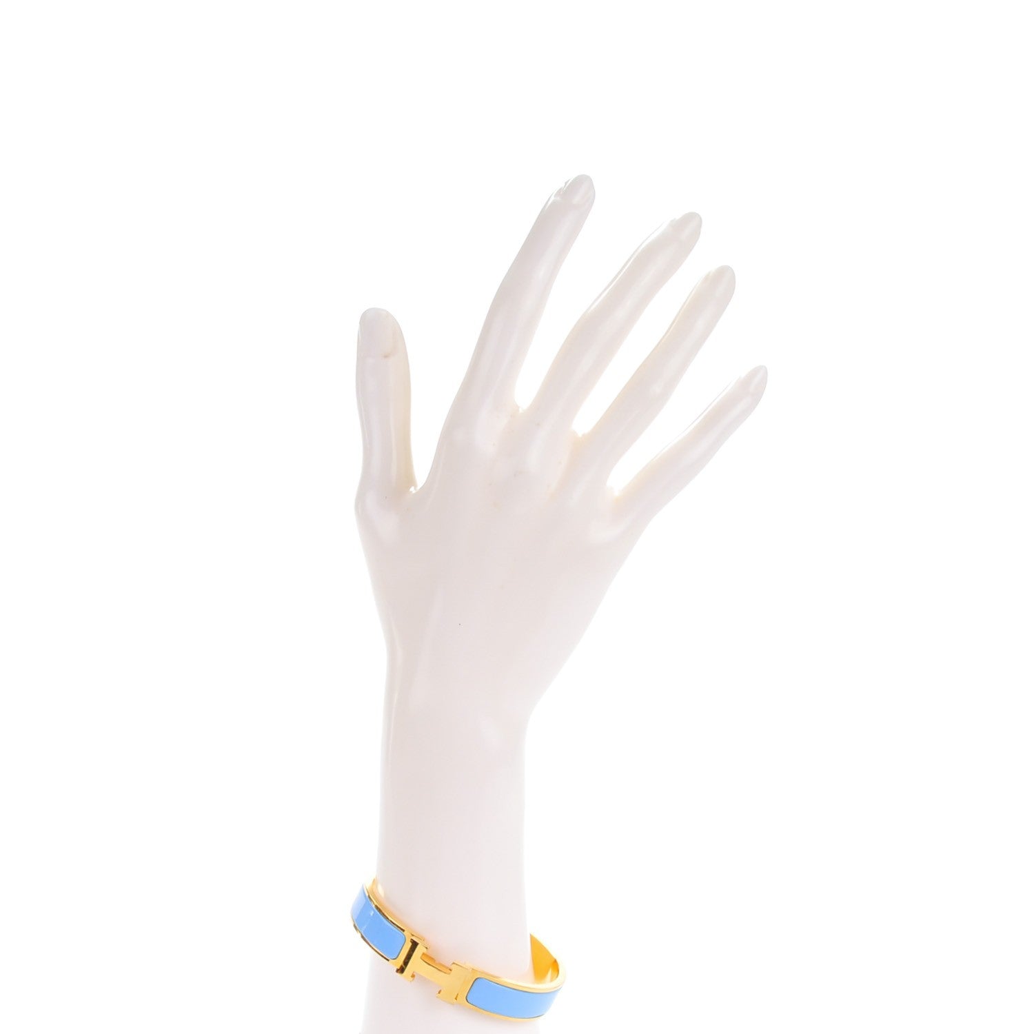 Hermes Enamel Narrow Clic Clac H Bracelet GM Bleu Transat 2 of 5