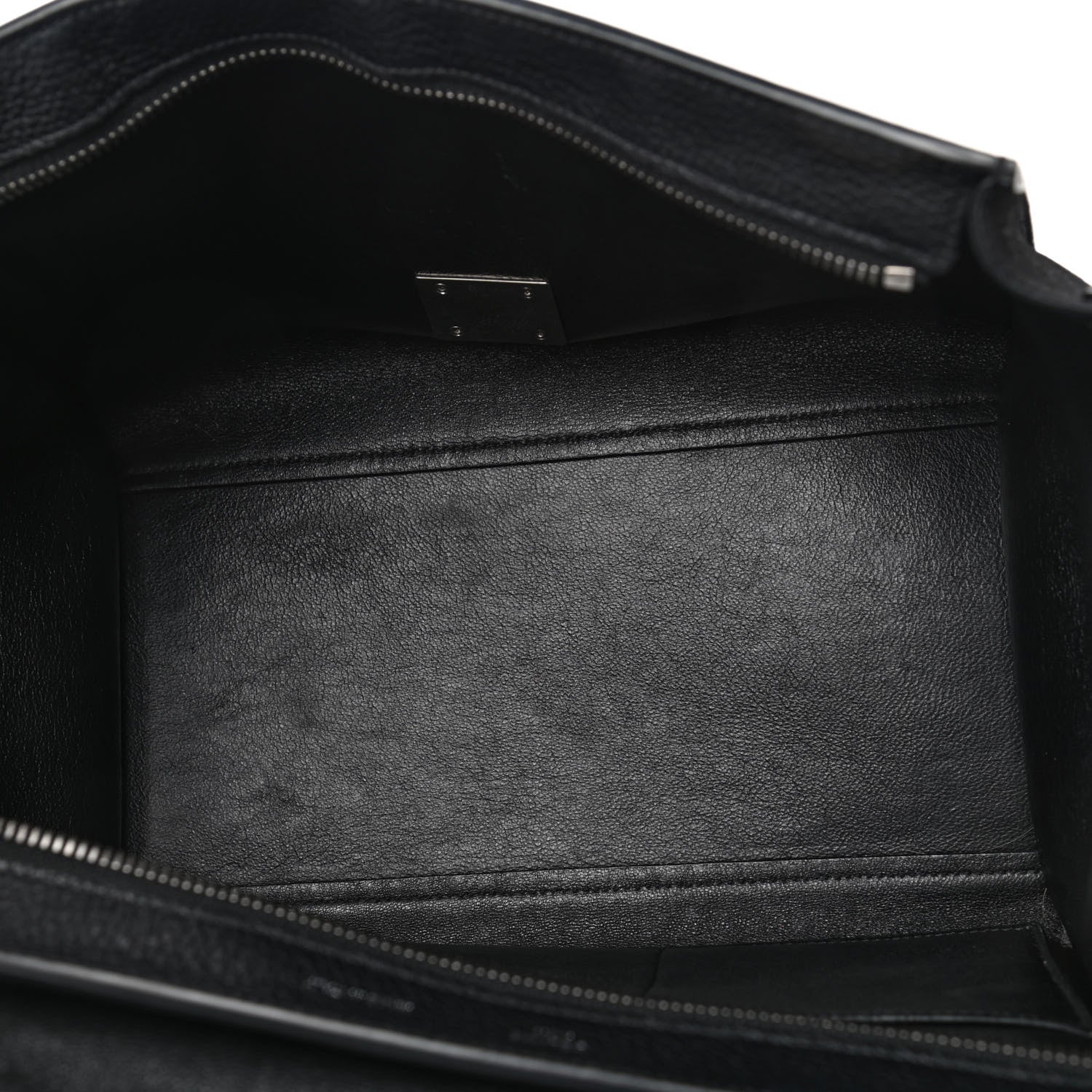 Celine Drummed Calfskin Suede Trapeze Black 4 of 5