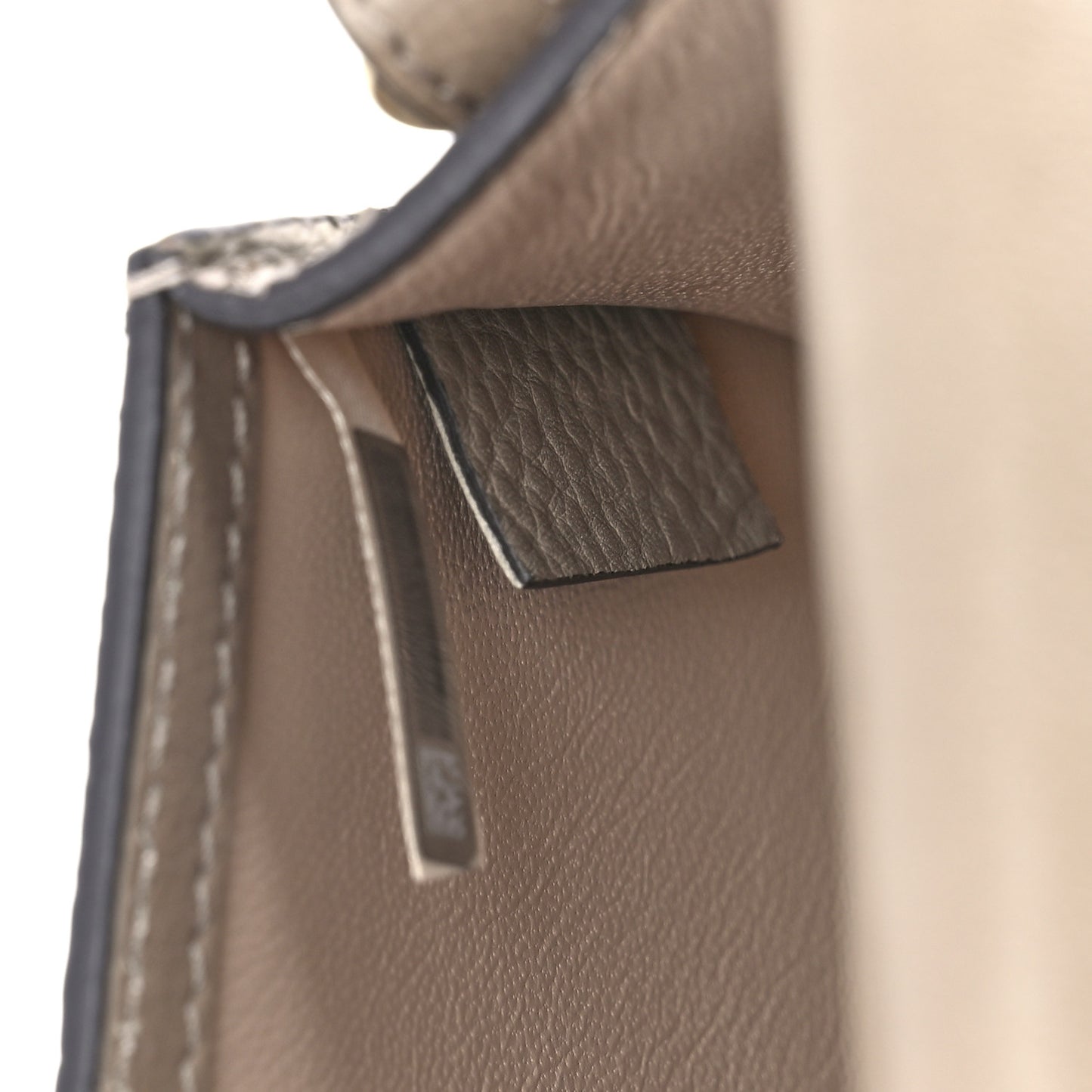 Python Small Nile Bracelet Bag Motty Grey