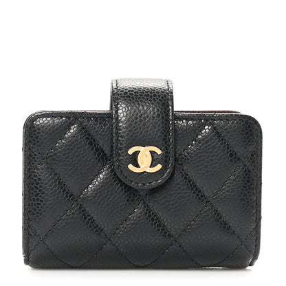 Chanel Caviar Quilted Gusseted Card Holder Black 1 of 9