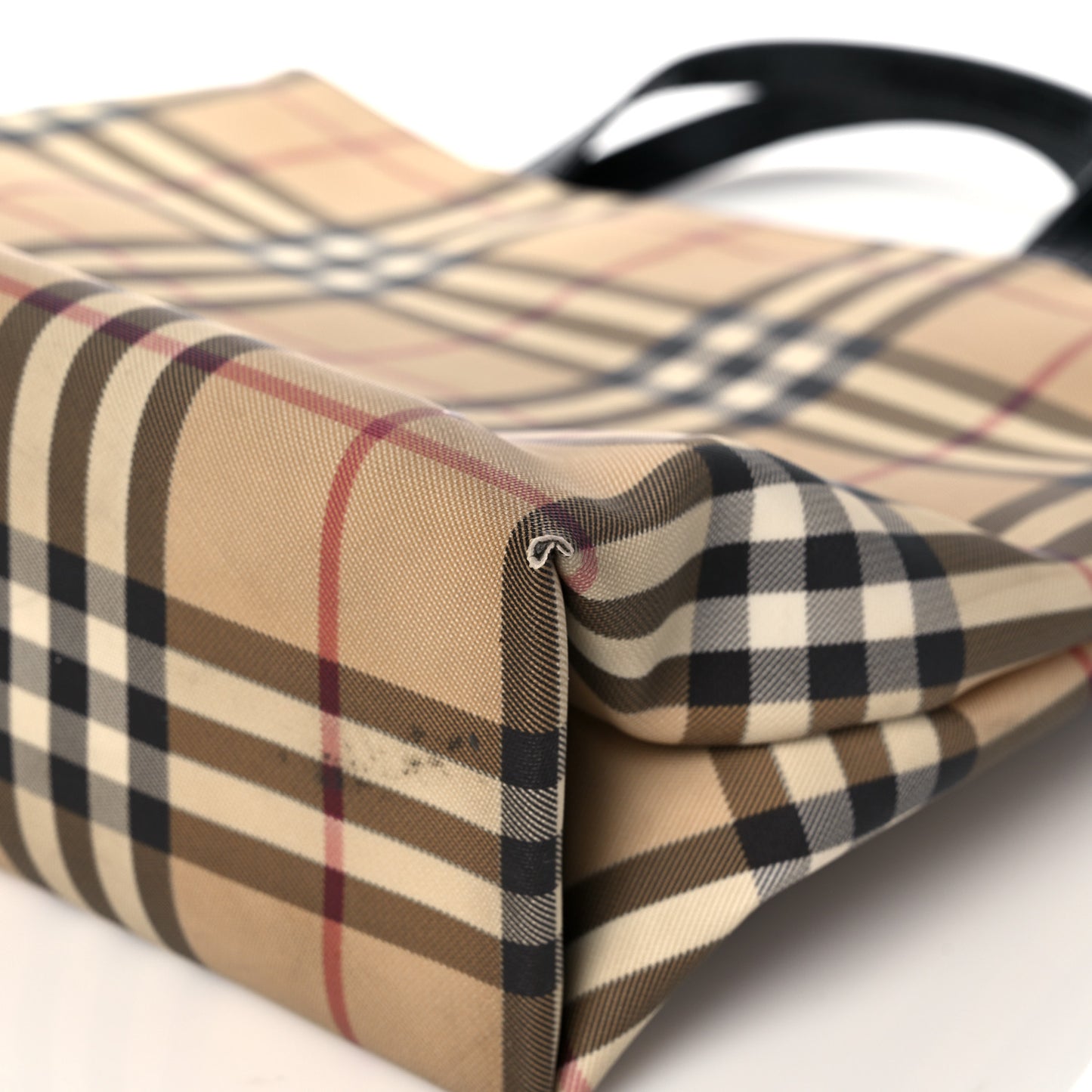 House Check Medium Tote Black
