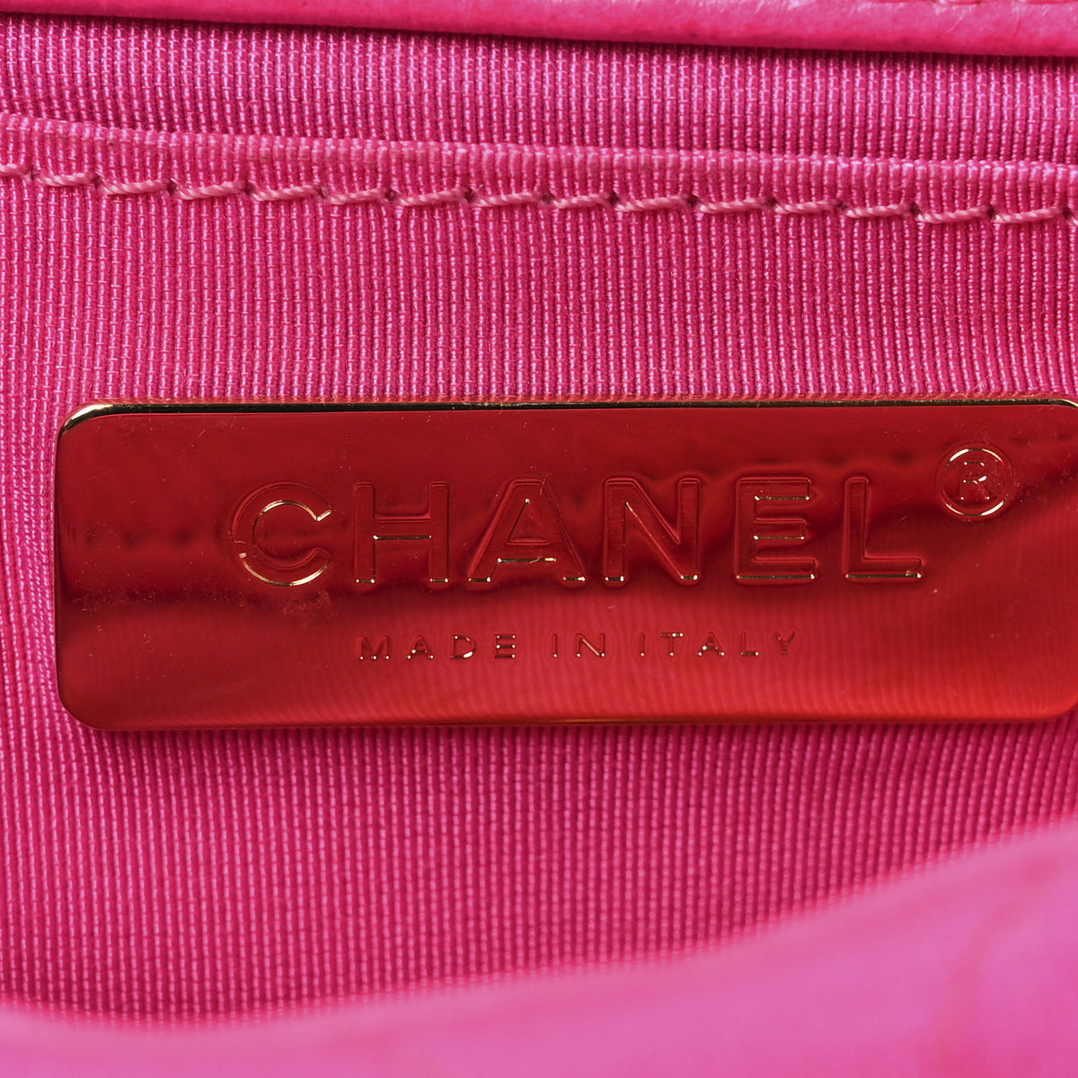 Jersey Quilted Chanel 19 Waist Bag Pink
